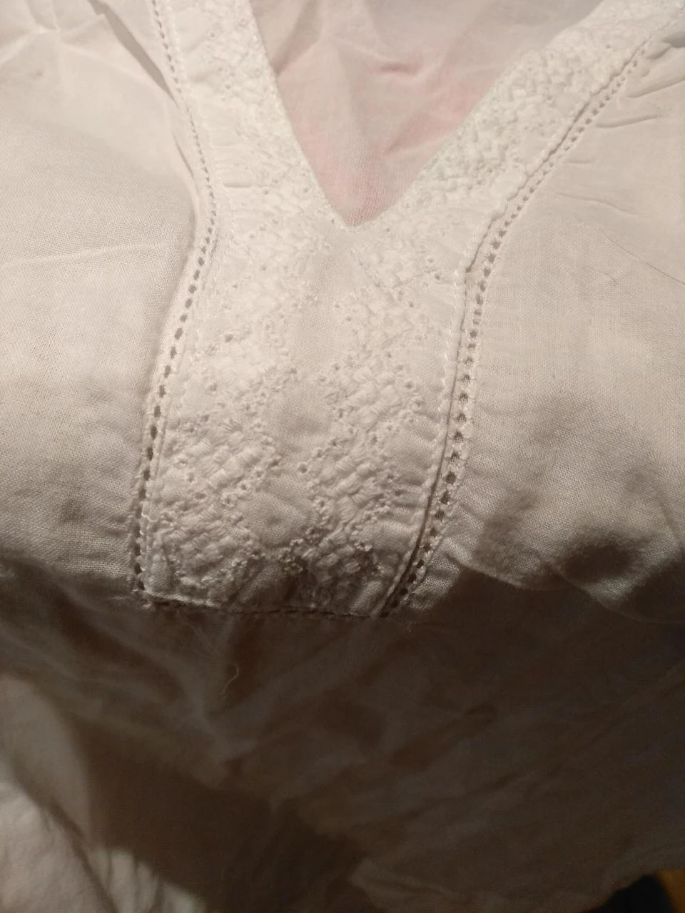 Vestido com renda 100% algodão – photo 4